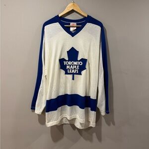 80’s Toronto Maple Leafs SK Sandow Knit Hockey Jersey